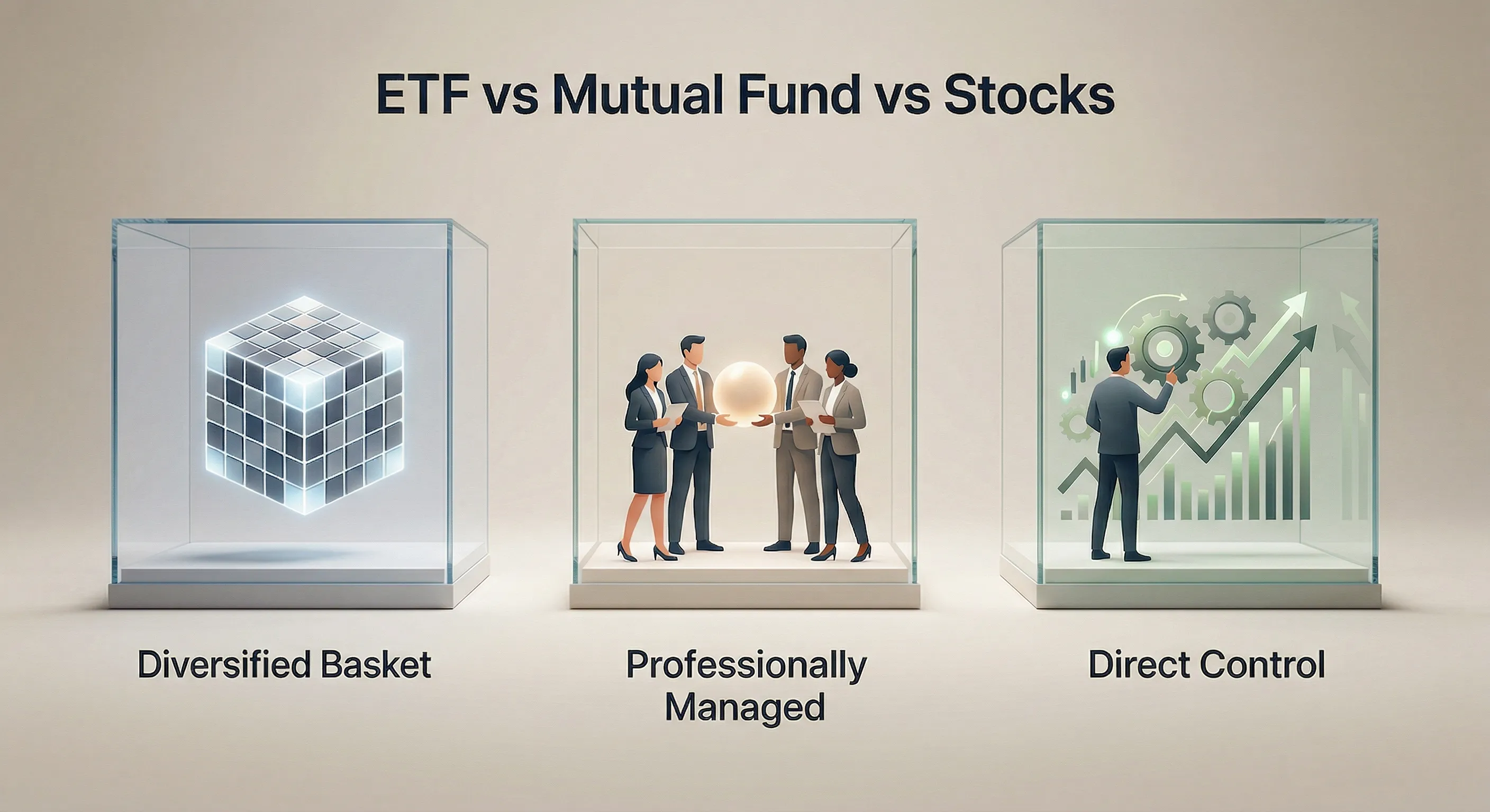 ETF vs Mutual Fund vs Stocks: How to Choose the Right Investment Strategy